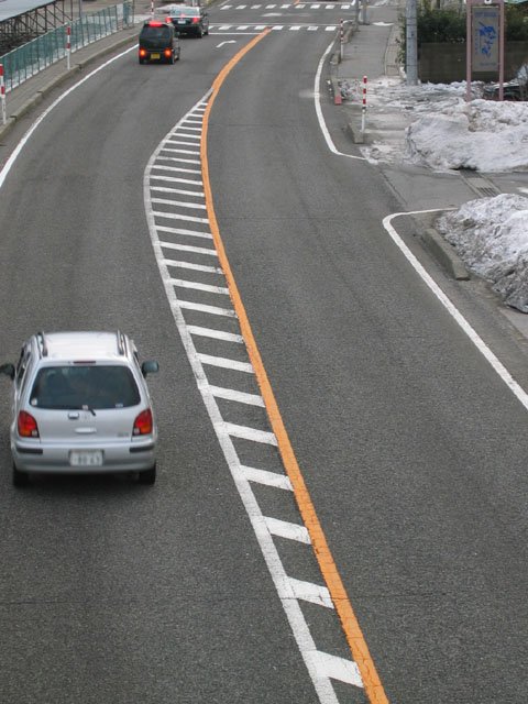 道路の路面標示
